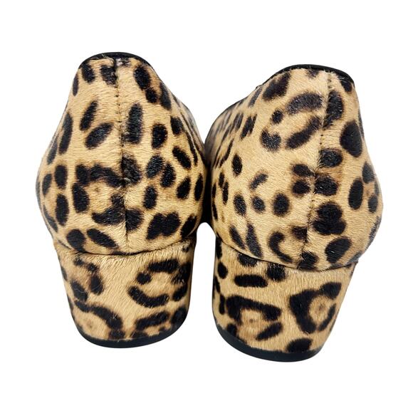 Alfani Leopard Print Slip On Shoes Women 7M Pumps Real Calf Fur New - Picture 5 of 14